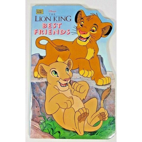 Original Disney's The Lion King 1994 BEST FRIENDS Children's Book Nala Simba - Picture 1 of 3